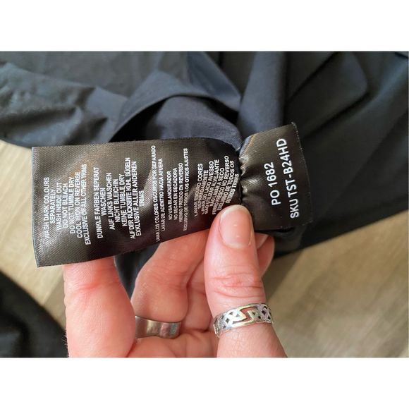 Gym King Debossed Energy 1/4 Zip Funnel Black Blue Contrast Pullover Sz Medium - Picture 9 of 13